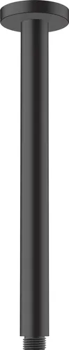 Hansgrohe Deckenanschluss VERNIS Blend 300mm, mattschwarz - Sanitärinstallation, elegantes Design in mattschwarz für eine stilvolle Deckenmontage mit robustem Anschlussgewinde.