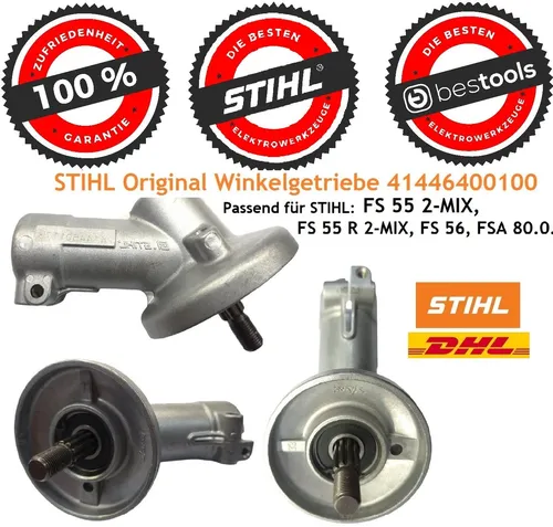 STIHL original Winkelgetriebe FS55, FS56 - Rasentrimmer-Ersatzteile, hochwertiges Original Winkelgetriebe für optimale Leistung und Langlebigkeit bei Ihren Stihl Geräten.