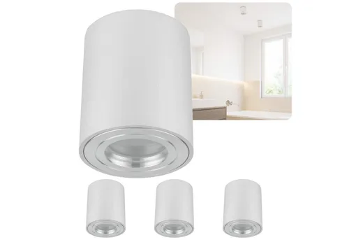 Sweet LED Aufbauleuchte 4er Set IP44 - Aufbaustrahler für Bad & Feuchtraum, aus hochwertigem Aluminium, spritzwassergeschützt (IP44) und ideal für vielseitige Anwendungen in geschlossenen Räumen.