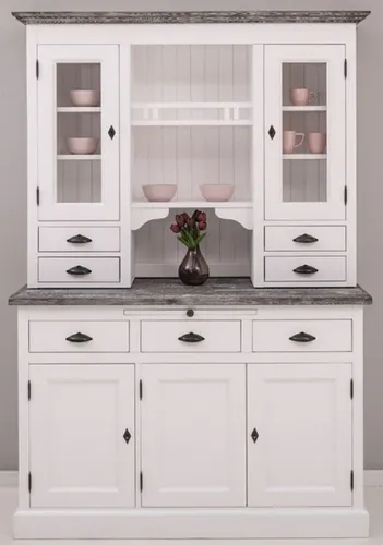 Produktbild Casa Padrino Landhausstil Küchenschrank Weiß 138 x H. 197 cm