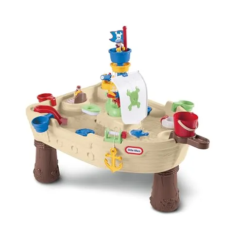 Little Tikes Anchors Away Piratenschiff Wasserspieltisch mit Kanone