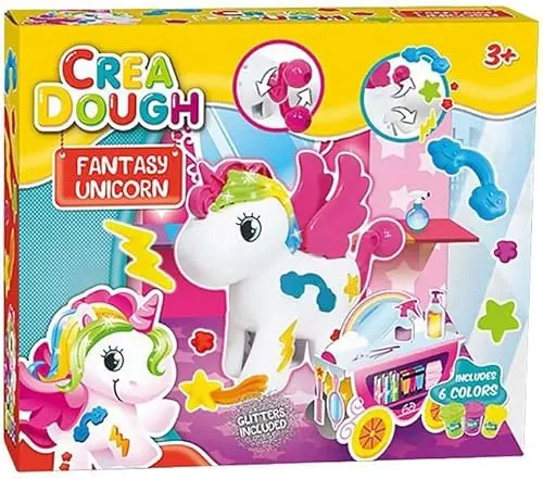Crea Dough Ciastolina Einhorn Dekorieren Set 6 Farben