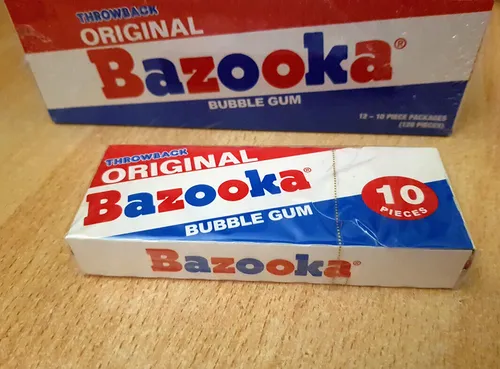 ORIGINAL BAZOOKA Bubble Gum Box in pink von Bazooka