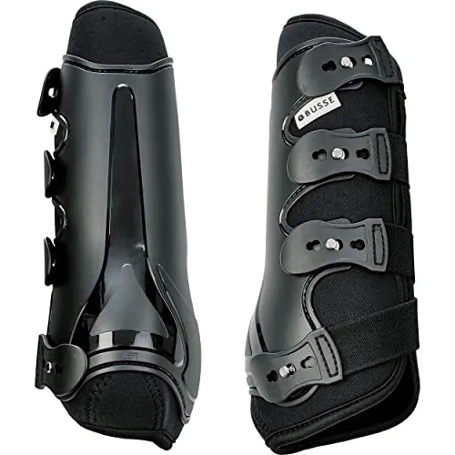 BUSSE Gamaschen DRESSAGE-PRO XL schwarz - Reitsport Gamaschen DRESSAGE-PRO, optimaler Schutz für das Pferd bei Dressurprüfungen, in Größe XL und elegantem Schwarz