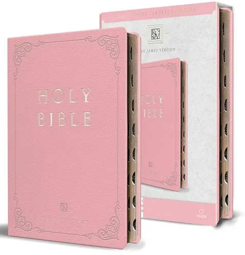 KJV Holy Bible, Giant Print Thinline in Pink