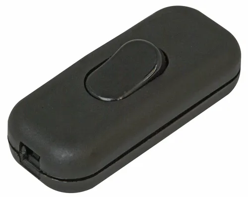 Kopp Schnurzwischenschalter 1polig schwarz