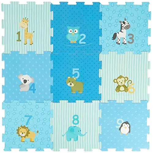 Bieco Baby-Puzzlematte, 18-teilig, Schaumstoff für Babys und Kinder