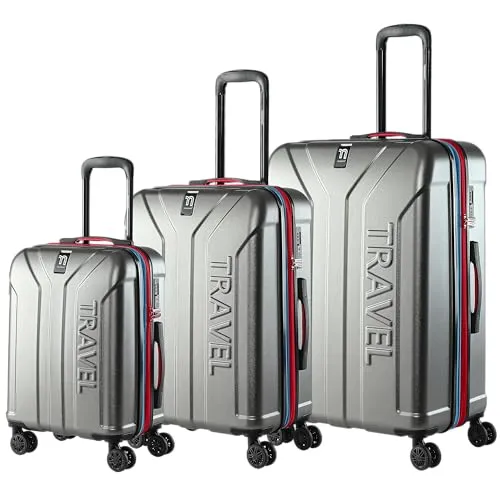 Hartschalenkofferset Premium 3er-Set silber-grau metallic anthrazit