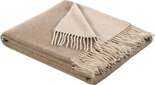 Biederlack Cashmere-Plaid Soft Impression - Kuscheldecke im Doubleface-Look, 80% Wolle und 20% Kaschmir, perfekt für gemütliche Abende. Made in Italy, OEKO-TEX® zertifiziert für höchste Qualität.