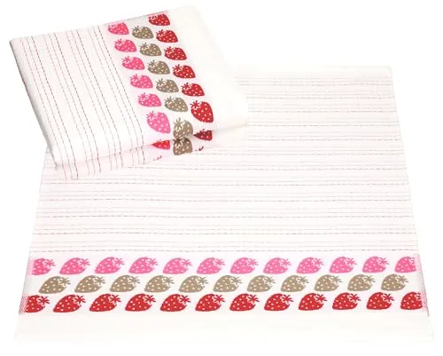 Betz Geschirrtuch 3er Set mit fröhlichem Früchte-Motiv - Hochwertige Betz Geschirrtücher aus 100% Baumwolle im praktischen 3er Set. Mit fröhlichen Früchte-Motiven bringen sie Farbe in Ihre Küche. Waschbar bei 40°C und trocknergeeignet.