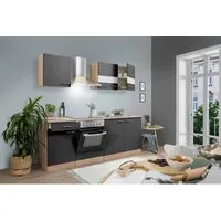 Respekta Economy Küchenblock 210 cm in grau von Respekta