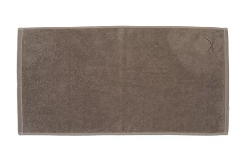 Sansibar Sylt Saunatuch „Classic“, 90x180 cm - Saunahandtuch in taupe mit hochwertiger Sansibar Säbel-Stickerei, hautfreundlich und pflegeleicht – ideal für Wellness und Entspannung.