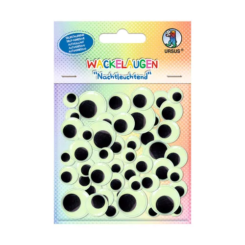 URSUS Wackelaugen Nachtleuchtend, 52Stk.
