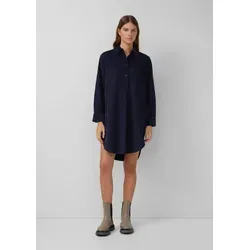 s.Oliver Feincord-Kleid im Relaxed Fit mit Eingrifftaschen in blau von s.Oliver