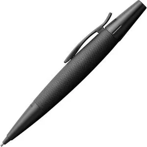 Faber-Castell Drehbleistift E-Motion Pure Black, 138690, Aluminium beschichtet, schwarz, 1.4mm, B