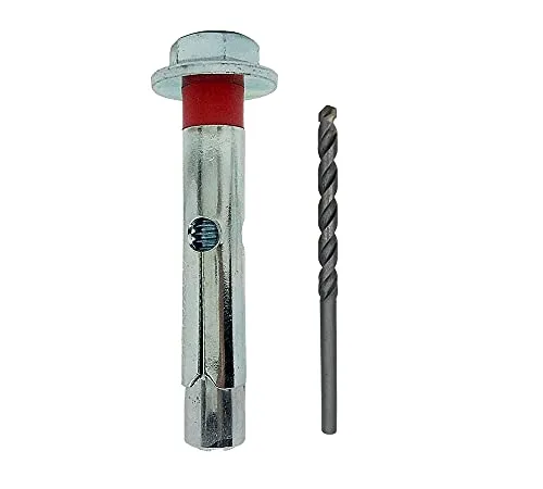 DOJA Industrial | Schwerlastanker Dehnschraube M8-10mm+ Bohrer 10 | 20 Ankerschraube Beton Schwerlast+1 Betonbohrer | Ankerbolzen Betonanker Duebel+ Bohrersatz | Bolzenanker, Schwerlastduebel Anker