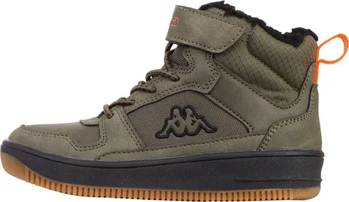 Kappa Uni Kinder Sneaker gefüttert 260991K 3111 grün - Wanderschuhe mit warmem Webpelzfutter und rutschhemmendem Profil für sicheren Halt. Ideal für aktive Kinder, die Komfort und Style suchen!