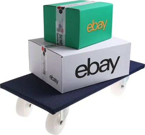 Stück Möbelroller 600 x 300 - 500 kg Transportrolly mit Antirutschüberzug - Transportroller für bis zu 500 kg, ideal für Haus, Garage und Garten. Robustes Multiplex-Holz mit Antirutschbelag sorgt für sicheren Transport.