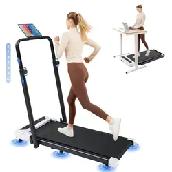 GTPLAYER Klappbares Laufband mit LED-Anzeige und Fernbedienung