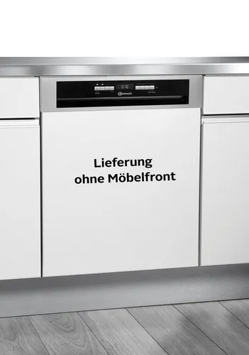 Bauknecht BBO3O539PLGT Teilintegrierbarer Einbaugeschirrspüler - Geschirrspüler mit 14 Maßgedecken und 11 Programmen, PowerClean für Töpfe und Pfannen, ActiveDry für perfekt getrocknetes Geschirr und ProComfort-Besteckschublade.