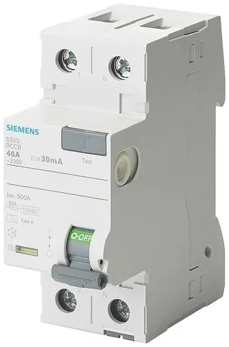 Siemens 5SV33123 FI-Schutzschalter Typ F 25A 1+N-pol. 30m von Siemens