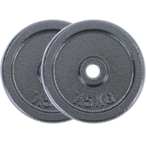 Hantelscheiben Set 2x7,5 kg in grau von Ramroxx