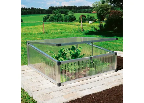 Beckmann Frühbeet Typ Allgäu - Modell FTH - Zubehör für Gewächshäuser, pflegeleichtes Aluminium-Frühbeet mit 10 Jahren Herstellergarantie, ideal für den frühen Anbau von Pflanzen.