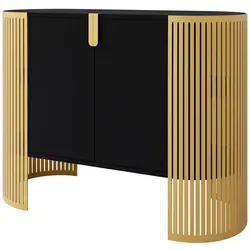 Mirjan24 Kommode in Schwarz mit goldenen Akzenten in gold von Mirjan24