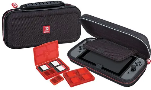 RDS Deluxe Travel Case für Nintendo Switch - Robuste Hartschalentasche in Schwarz, idealer Schutz für deine Spielekonsole unterwegs, perfekt für Gaming-Enthusiasten.