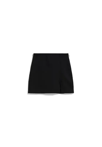 ARMEDANGELS Women's Vanjaraa Rock Gr L schwarz - Eleganter kurzer Rock aus Viskose-Mix in Schwarz, ideal für Freizeitlooks. Mit Stretchanteil für optimalen Tragekomfort. Perfekt für viele Gelegenheiten!