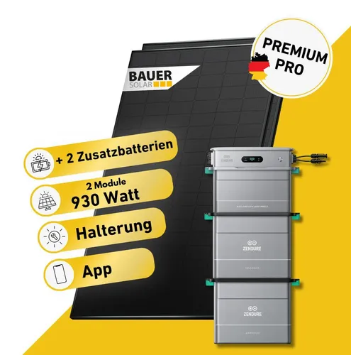 Watt Bifazial Komplettset: Balkonkraftwerk mit Zendure SolarFlow 800 Pro 2 - Hochwertiges Balkonkraftwerk zur flexiblen Solarstromnutzung. Mit leistungsstarken Solarmodulen und einem kompakten Speicher für eine einfache Plug & Play Installation. Ideal für nachhaltige Energieversorgung im Alltag.