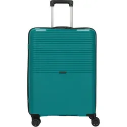 d&n Travel Line 4000 4-Rollen Trolley 66 cm - Grün - Koffer mit 4 Rollen für mühelose Bewegung, bietet viel Platz und schützt Ihre Habseligkeiten. Strapazierfähig und stilvoll in Grün – ideal für jede Reise!