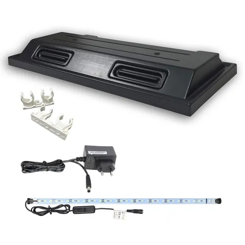 Aquarium Terrarium Abdeckung 120x40cm 1x LED Tube Lampe Beleuchtung Deckel Haube