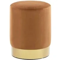 vidaXL Hocker Fassform Samthocker 26,5x38cm - Stilvoller Hocker in Fassform mit weichem Samtbezug, ideal als Beistelltisch oder Fußbank. Verleiht jedem Raum einen Hauch von Luxus und Eleganz.