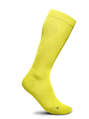 Bauerfeind Run Ultralight Kompressionssocken lemon yellow (LEM-YEL) 35-37 - Optimale Laufperformance mit gezielter Kompression. Die ultraleichten Socken bieten hohe Atmungsaktivität und besten Komfort, ideal für sportliche Herausforderungen.