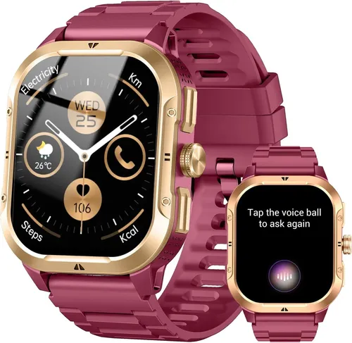 Jugeman Smartwatch GPS 2.06 Zoll HD Uhr mit Telefonfunktion IP68 Fitnessuhr