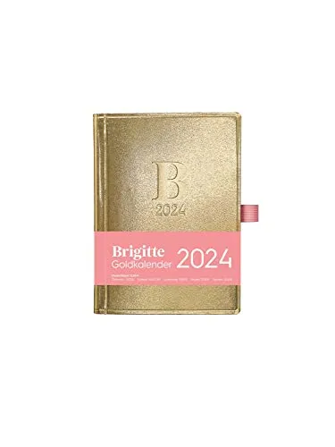 DUMONT Brigitte Goldkalender 2024, Buch & Taschenkalender, im Format A4 (29,7 x 21 cm), Monatskalender