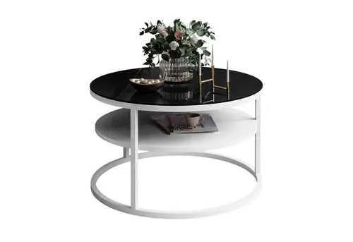 Lookway Couchtisch CIRI GLASS 60 in schwarz von Lookway