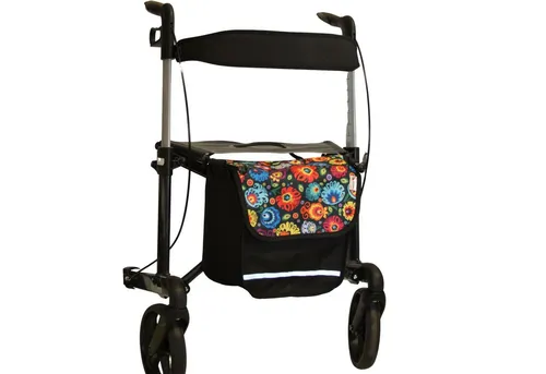 SENIORI Rollator/Rollstuhl Tasche Rollatortasche Rollstuhltasche Universal (5V - Modell - Blau)
