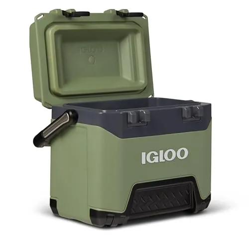 IGLOO Kühlbox BMX 25 grün - Kühlboxen & Kühltaschen mit 23 L Inhalt, robust und ideal für Camping, Freizeit und Beruf – dank COOL RISER TECHNOLOGIE für optimale Kühlleistung.