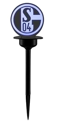 FC Schalke 04 Solar Gartenleuchte Logo von S04