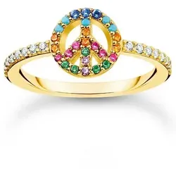 THOMAS SABO Ring aus 925er Sterlingsilber in gold von THOMAS SABO