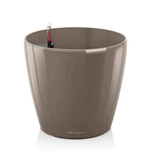 LECHUZA CLASSICO Premium 60 taupe hochglanz in grau von Lechuza