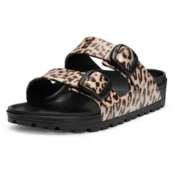 VITAFORM Pantolette Eva Damen Weite H Supersoft Leopard, 39 von Vitaform