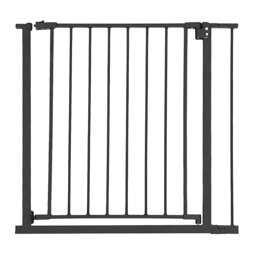 relaxdays Türschutzgitter Treppenschutzgitter 75–100 cm, schwarz - Kindersicherung für Treppen, einfache Montage ohne Bohren und verstellbar von 75 bis 100 cm, ideal für den Schutz kleiner Kinder bis 24 Monate.