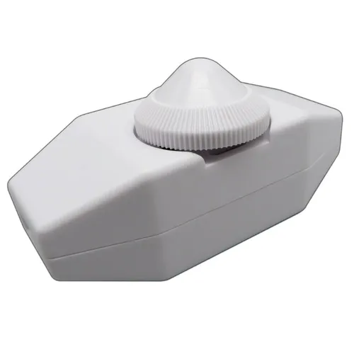 LED Dimmer 60W Kabeldimmer Drehdimmer Leuchtmittel 1- 60W Drehdimmer Dimmer weiß