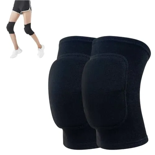 Paar Gepolsterte Knieschoner,Elastische Rutschfeste Knieschoner Für Kinder Erwachsene,Weiche Atmungsaktive Kniepolster Ideal Für Volleyball Handball Tanzen Fußball Joggen Und Alltag Sportarten 1