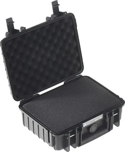 B W Case Type 1000 SI schwarz - Robustes Outdoor Case mit Schaumstoffeinsatz für optimale Sicherheit Ihrer Ausrüstung