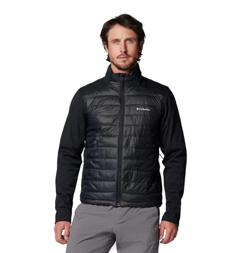 Columbia Tech Hybrid Softshell Jacke XXL - Schwarz - Outdoor Freizeitjacke für Herren mit wasserabweisender Omni-SHIELD Beschichtung und 100% recycelter Thermarator Isolierung für optimale Wärme und Nachhaltigkeit.
