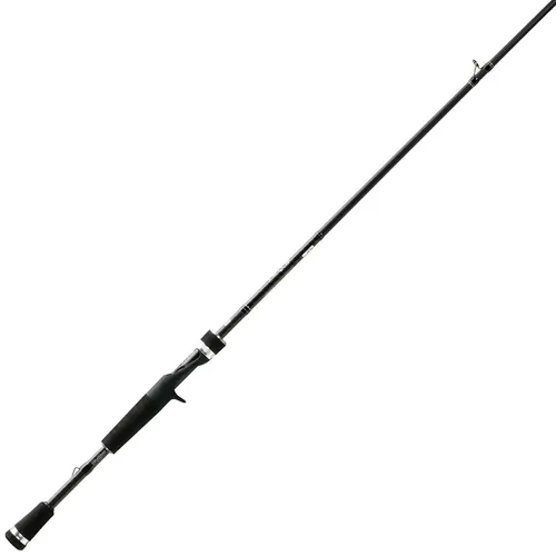13Fishing Baitcast Barschrute Fate Black Cast 1,98m - Angelruten für Spinnfischen, leicht und schnell, ideal für präzise Würfe und maximale Kontrolle beim Fangen von Barsch.